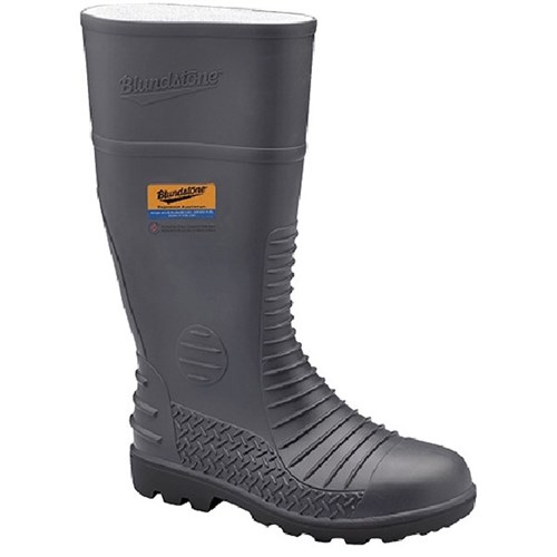 Blundstone Steel Cap Safety Gumboots Grey Size 12