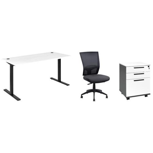 Amplify Single User Workstation Startup Set 1500mm White/Black