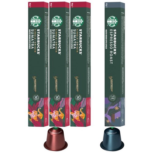 Starbucks Single Origin Sumatra Coffee Capsules, 3 Boxes of 10