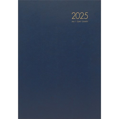 Collins A41 1/4 Hour Appointment Diary A4 1 Day Per Page 2025 Windsor Navy