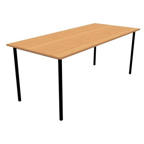 Canteen Table 1800x800mm Tawa/Black