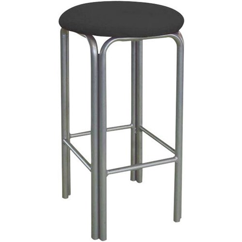 Cafe Bar Stool Black Fabric