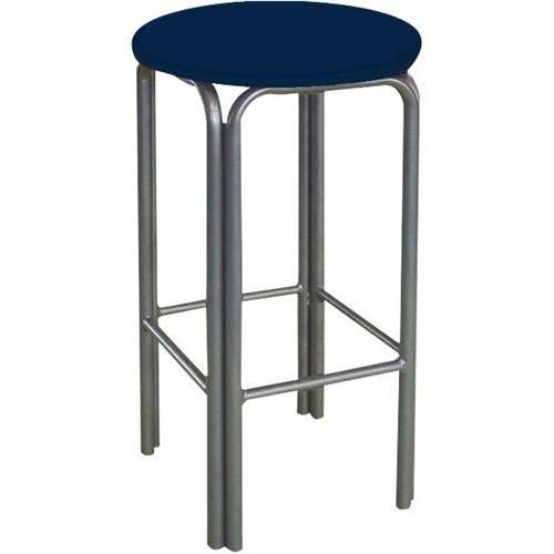 Cafe Bar Stool Navy Fabric