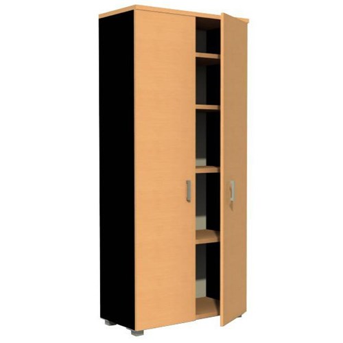 City Cupboard 1800mm Tawa/Black