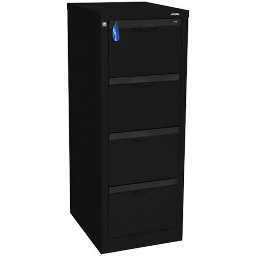 Europlan 505W Forte Filing Cabinet 4 Drawer Matte Black