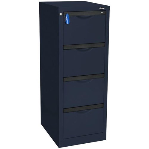 Europlan 505W Forte Filing Cabinet 4 Drawer Dusk Blue