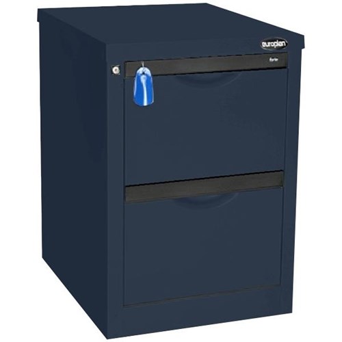 Europlan 505W Forte Filing Cabinet 2 Drawer Dusk Blue