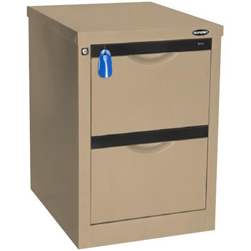 Europlan 505W Forte Filing Cabinet 2 Drawer Driftwood