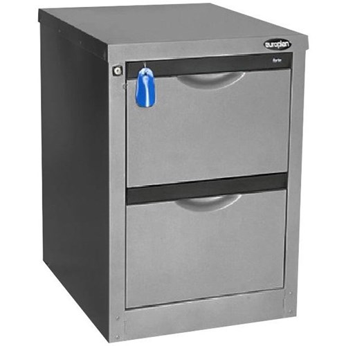 Europlan 505W Forte Filing Cabinet 2 Drawer Stone Grey