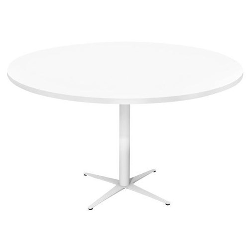 Meeting Table Round 1200mm White Ocean Base Snowdrift White