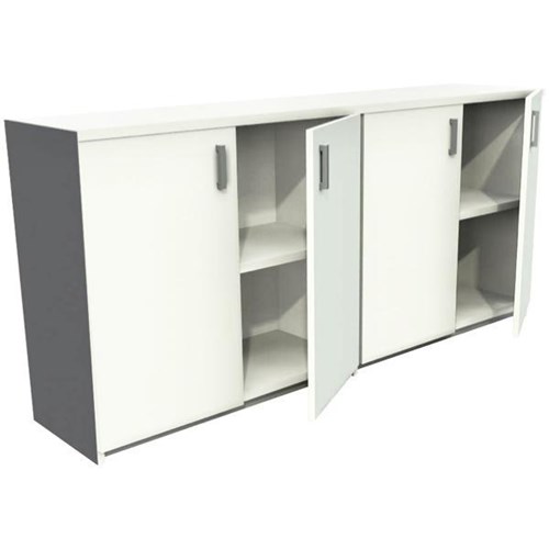 Urban Credenza Hinged Doors 1800mm Snowdrift/Storm