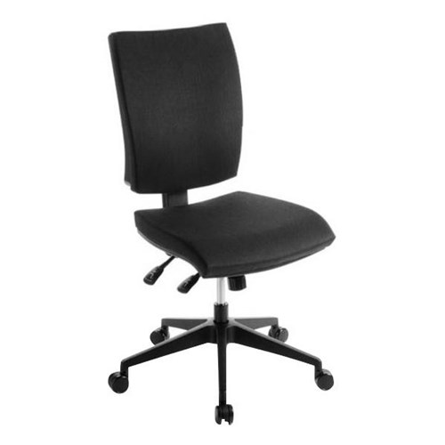 Edge Chair High Back 3 Levers Black Fabric