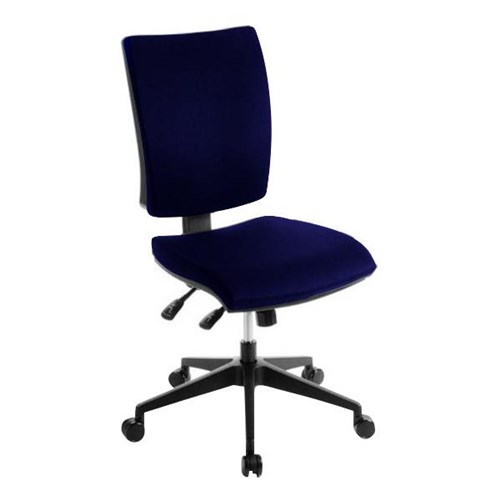 Edge Chair High Back 3 Levers Navy Fabric