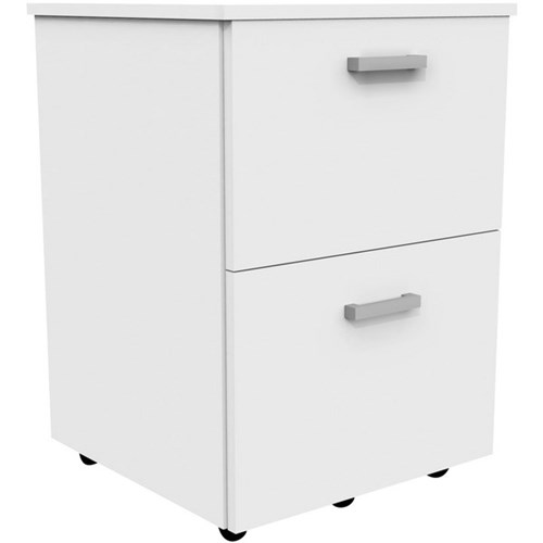 Standard Mobile 2 File Drawer Snowdrift White