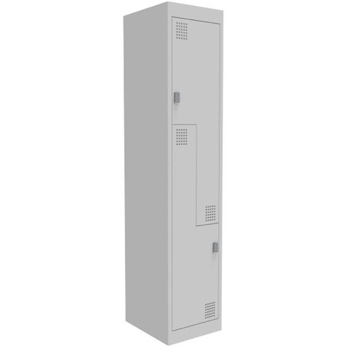 Europlan Locker 2 Step 375mm Stone Grey