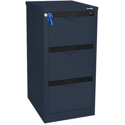 Europlan 505W Forte Filing Cabinet 3 Drawer Dusk Blue