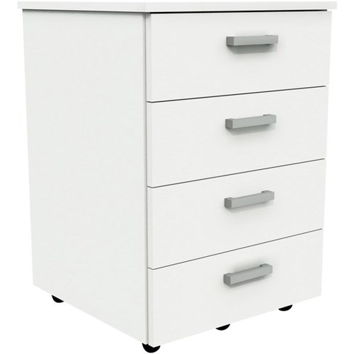 Standard Mobile 4 Drawer Snowdrift White