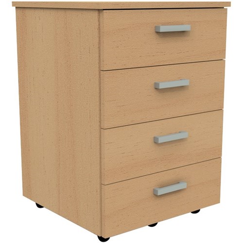 Standard Mobile 4 Drawer Tawa