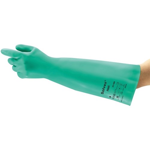 Solvex 37-185 Nitrile Glove 450mm Gauntlet