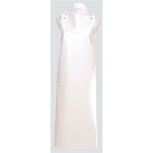 PVC Apron With Hooks White