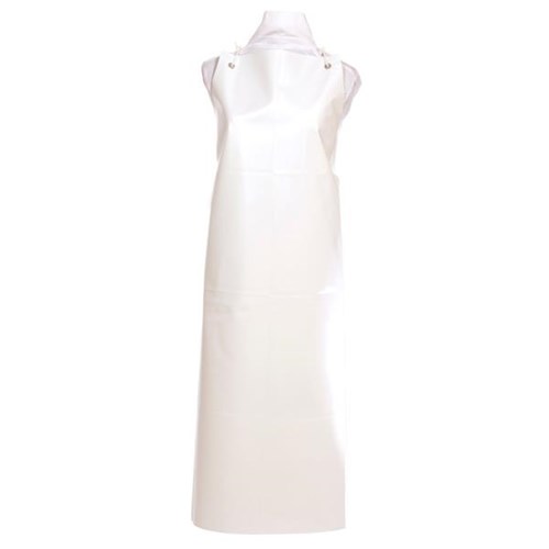 PVC Apron With Hooks White