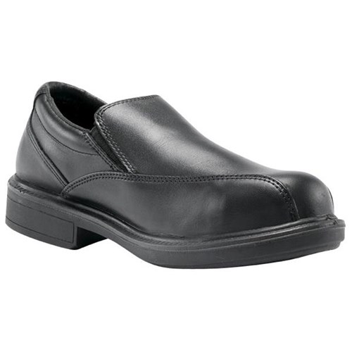 Steel Blue Busselton Safety Shoes Slip On Black