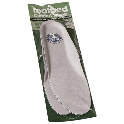 Bata Footbed Comfort Insoles Grey, Pair