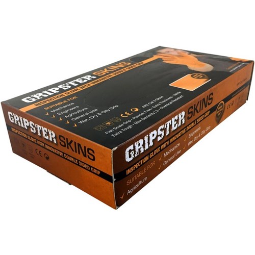 Grippaz Nitrile Gloves, Pack of 50