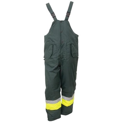 Glacier Hi Vis Freezer Wear Bib Trouser Yellow/Green