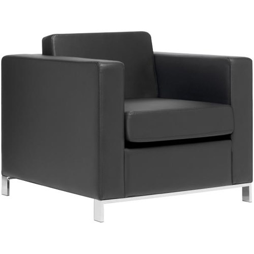 Carlo Sofa With Arms PU Black