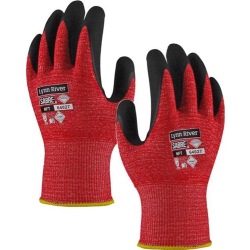 Lynn River Succuro Sabre 527 Dyneema® Nitrile Palm Cut 5, Pair