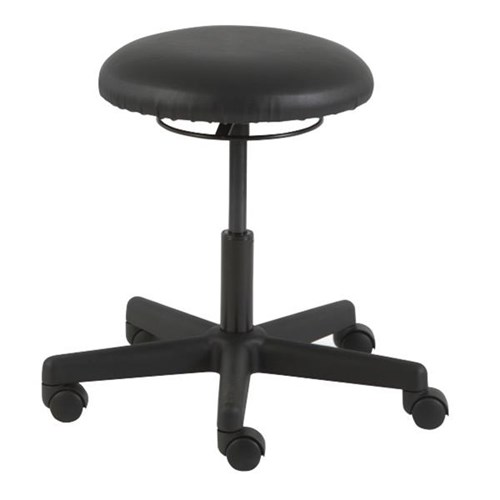 Button Stool Black PU