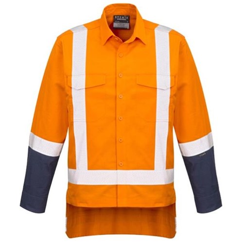 Syzmik ZW820 Rugged D/N Shirt TTMC-W17 Orange/Navy